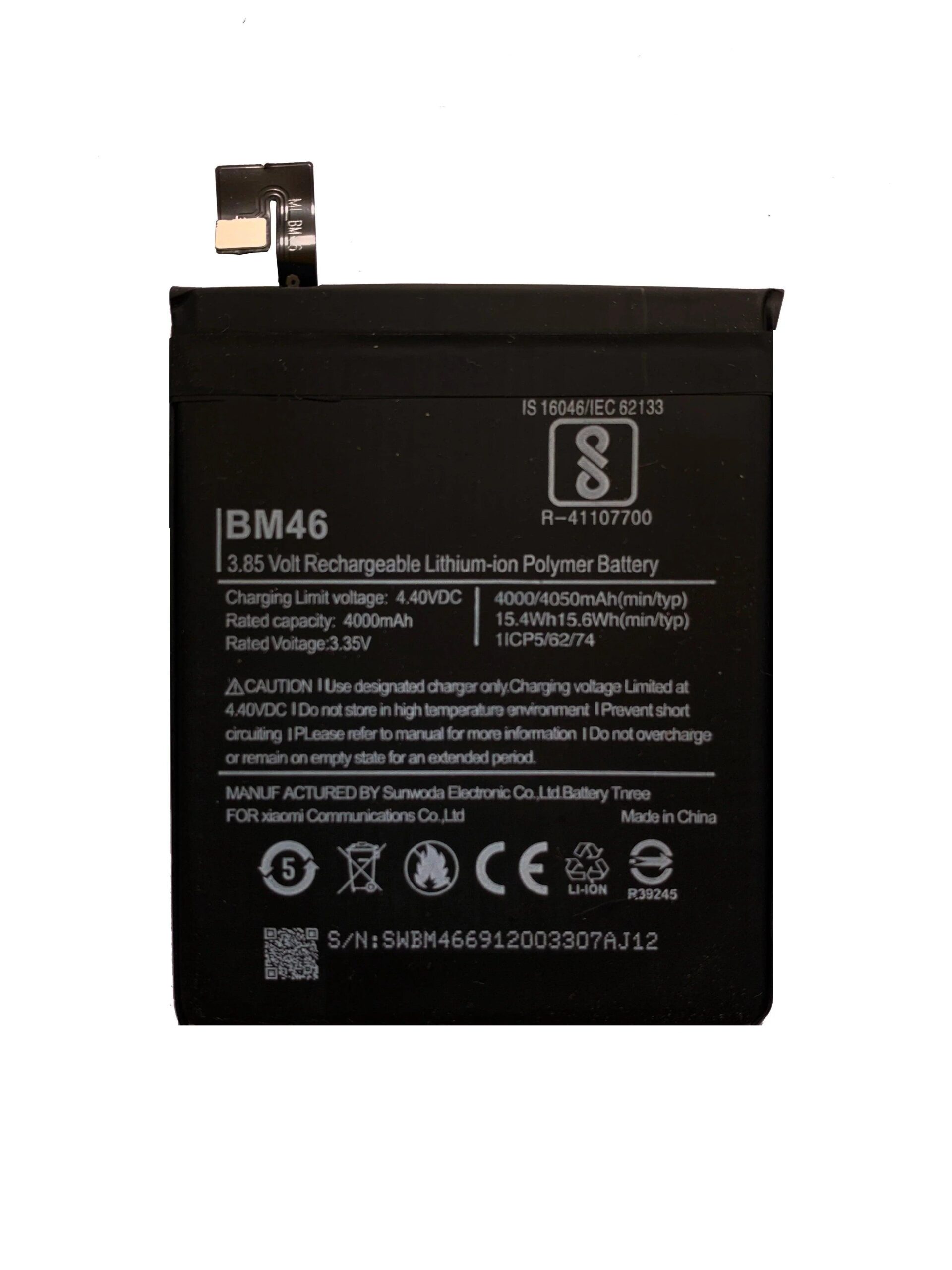 BM46 Battery for Redmi Note 3 / Note 3 Pro (4000mAh, Li-ion, High Backup Replacement Battery)