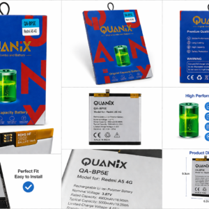 Quanix Original Combo Battery for Redmi A5 4G (QA-BP5E, High Capacity, Lithium-ion Polymer)