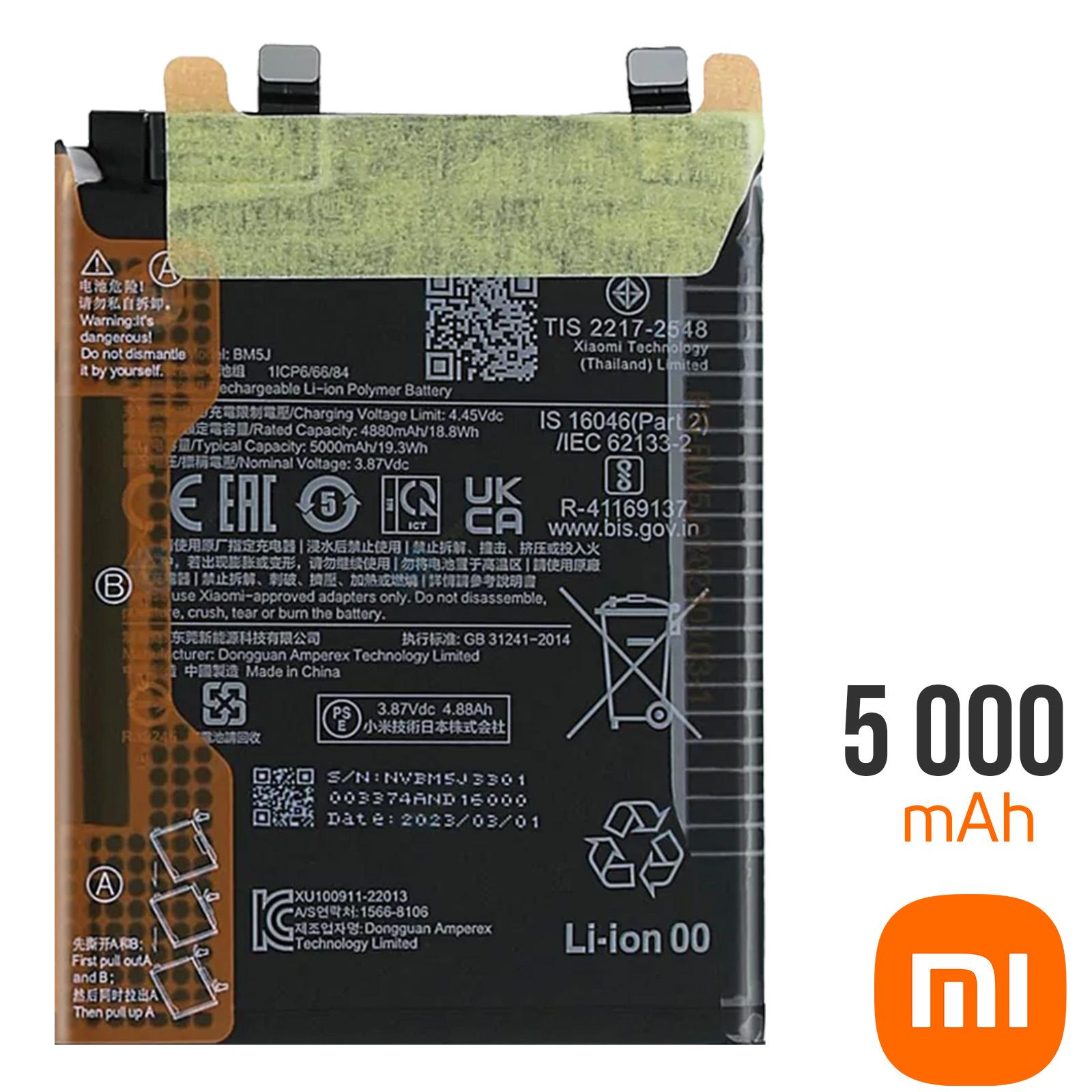 BM5A Battery for Redmi Note 11 Pro 5G (5000mAh, Li-Polymer, High Backup Replacement Battery)