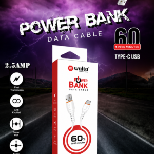 Walta WC-PC 80 USB to Micro USB Fast Charging Data Cable | 2.5A Charging Support | 1 Meter Data & Sync Cable