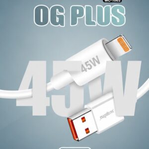 Walta WC-1002 OG PLUS USB to Lightning Fast Charging Cable | 45W Charging Support | 1 Meter Data & Sync Cable